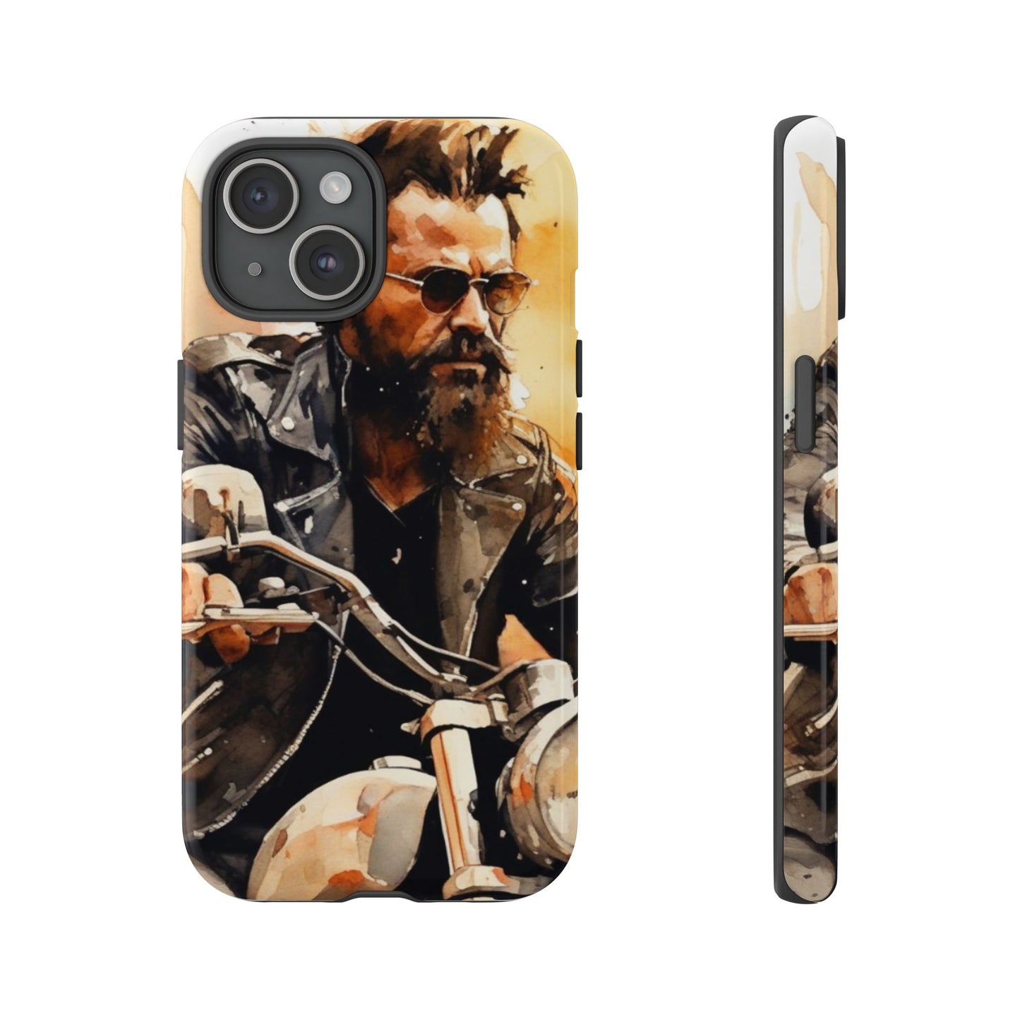 iPhone Tough Case Phone Case for iPhone 14\15\16 – Dual Layer, Matte/Glossy Finish, Wireless Charging Compatible