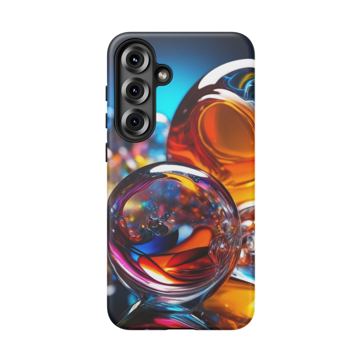 Tough Case Phone Case for Samsung Galaxy S25/S24 – Dual Layer, Matte/Glossy Finish, Wireless Charging Compatible