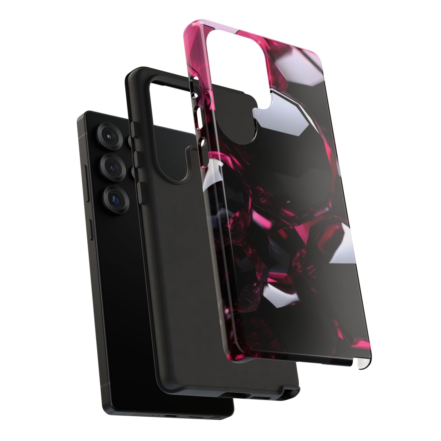 Tough Case Phone Case for Samsung Galaxy S25/S24 – Dual Layer, Matte/Glossy Finish, Wireless Charging Compatible