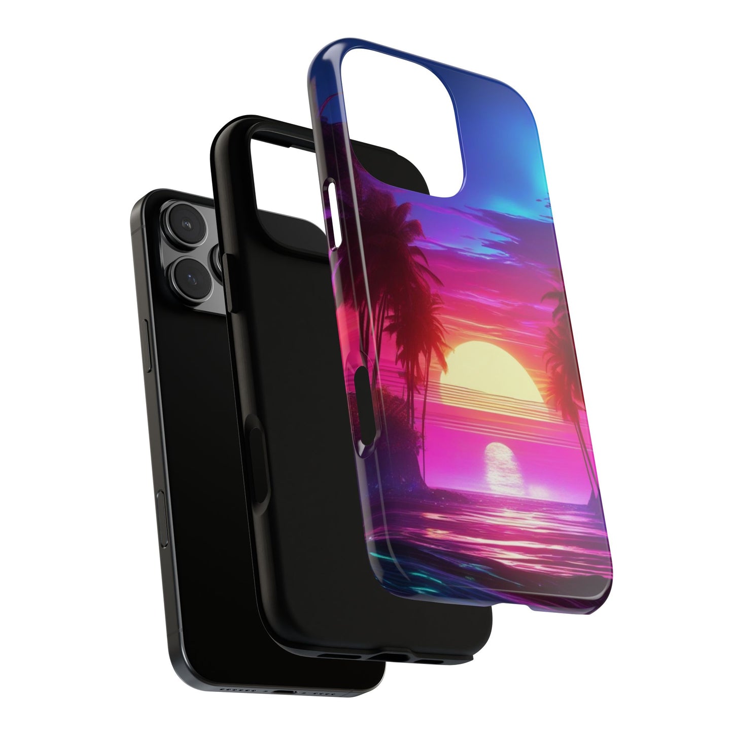 iPhone Tough Case Phone Case for iPhone 14\15\16 – Dual Layer, Matte/Glossy Finish, Wireless Charging Compatible