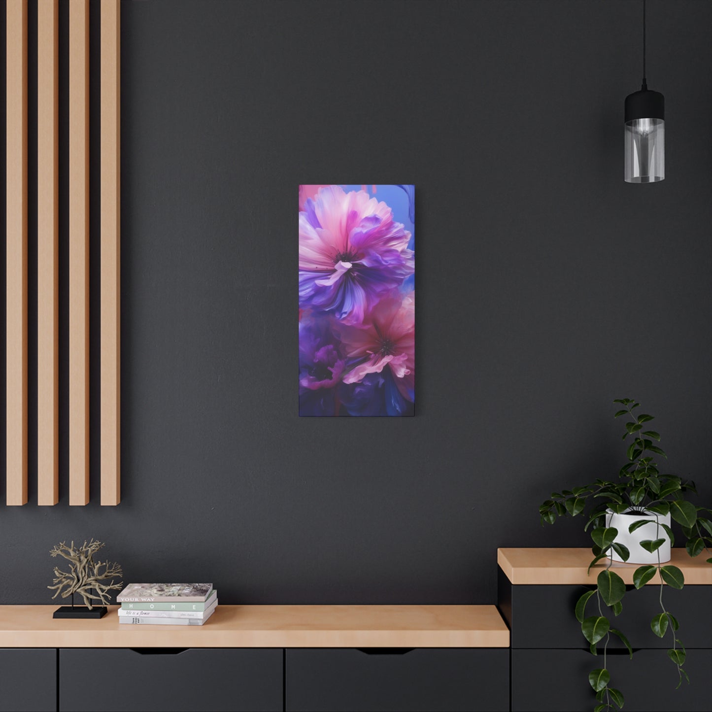 Abstract Art Canvas Print – Modern Wall Art, Digital Artwork, Matte Canvas, Ready to Hang, Home & Office Décor, Modern Wall Décor, Vibrant Floral Canvas Wall Art - Matte Stretched Decor for Home