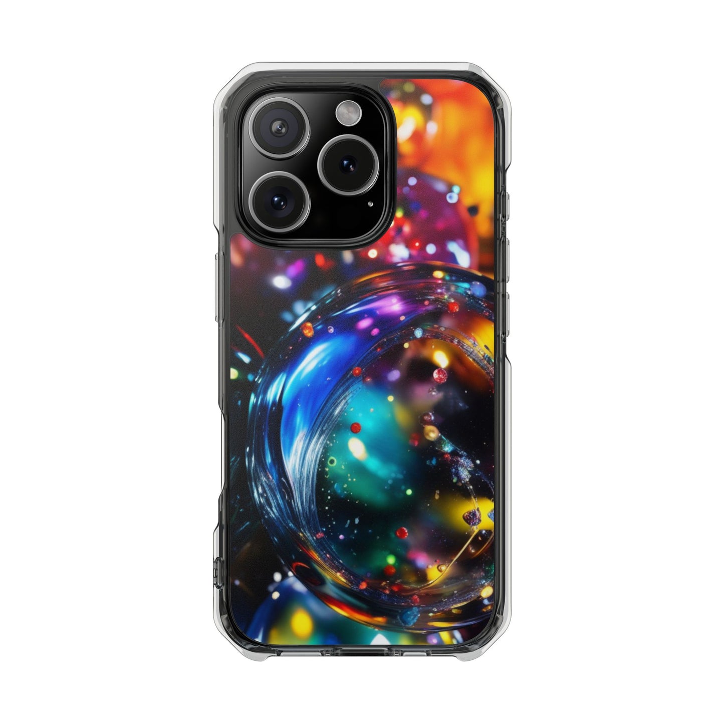 Magnetic Phone Case for iPhone 16/15/14 | Stylish Clear Impact Case, Trendy Protection for iPhone, Unique Gifts for Tech Lovers, Modern Aesthetic