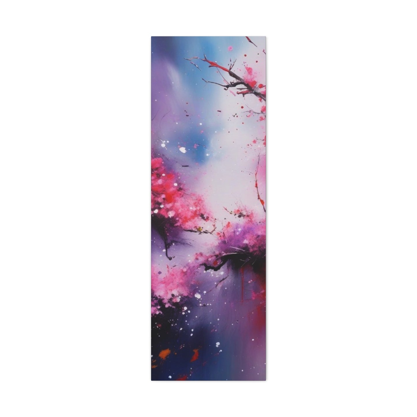 Abstract Art Canvas Print – Modern Wall Art, Cherry Blossoms, Mother's Day, Birthday, Digital Artwork, Matte Canvas, Ready to Hang, Home & Office Décor, Modern Wall Décor