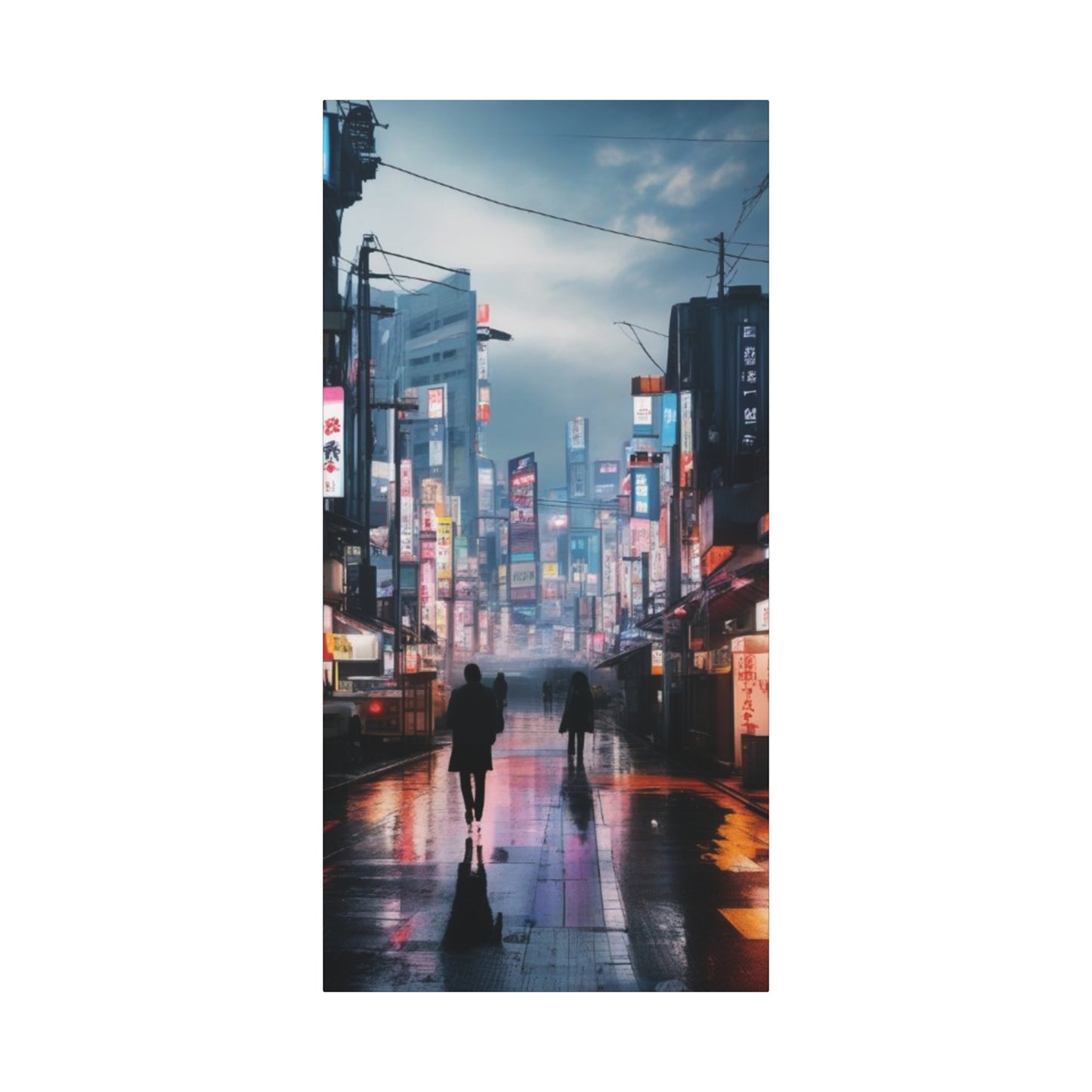 Abstract Art Canvas Print – Modern Wall Art, Matte Canvas, Ready to Hang, Home & Office Décor, Modern Wall Décor, Urban Cityscape Canvas Art - Stretched Matte 1.25"