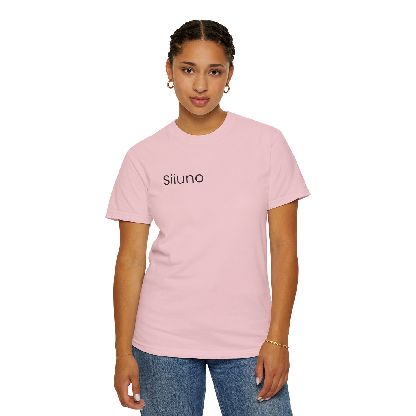 Siiuno Garment-Dyed T-shirt for Everyday Comfort, Unisex Tee for Casual Wear, Gift for Friends, Relaxed Style Tee, Versatile Summer Top
