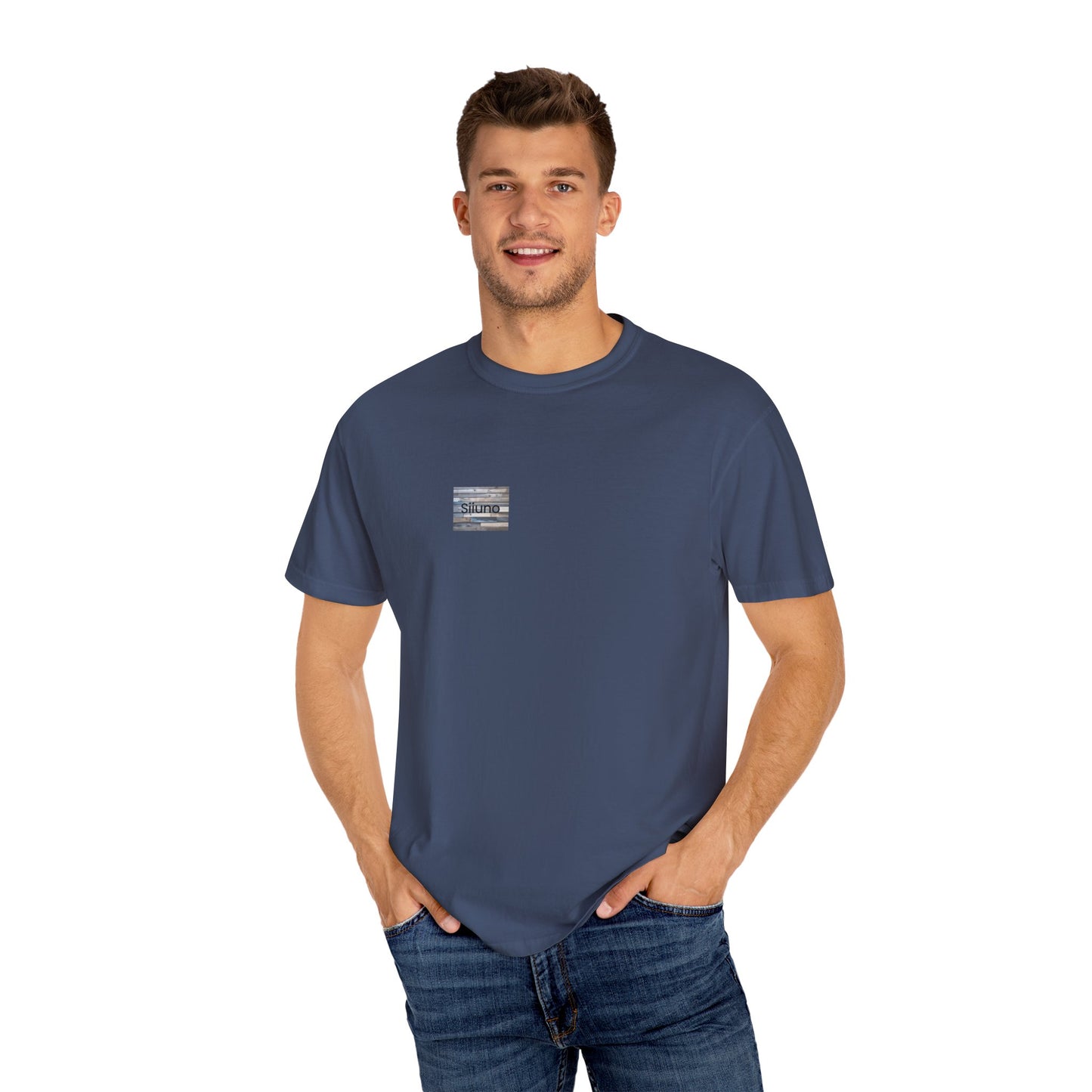 Garment-Dyed T-Shirt with Unique Design, Casual Tee, Vintage-Inspired Shirt, Everyday Wear, Stylish Summer Top