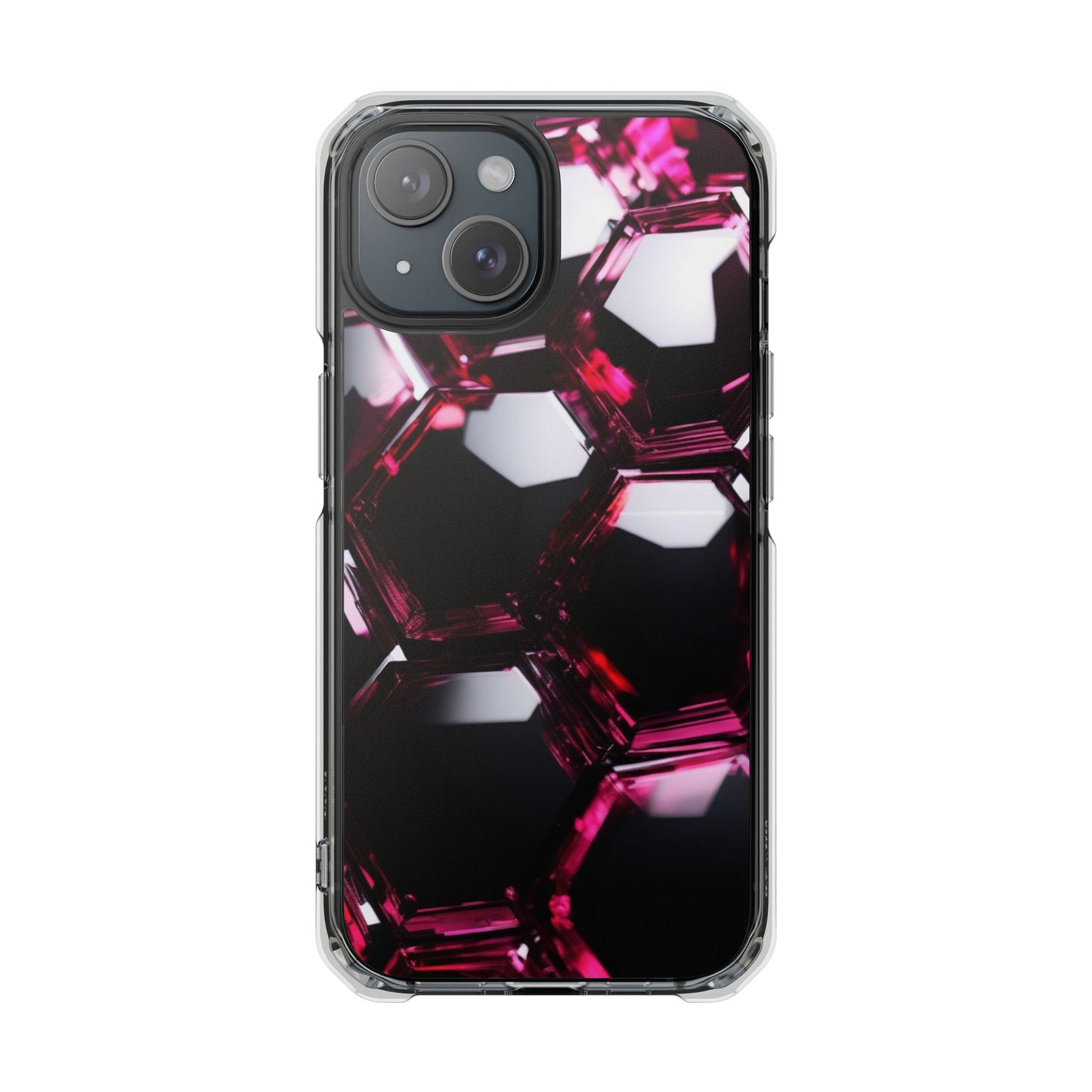 Magnetic Phone Case for iPhone 16/15/14 | Stylish Clear Impact Case, Trendy Protection for iPhone, Unique Gifts for Tech Lovers, Modern Aesthetic