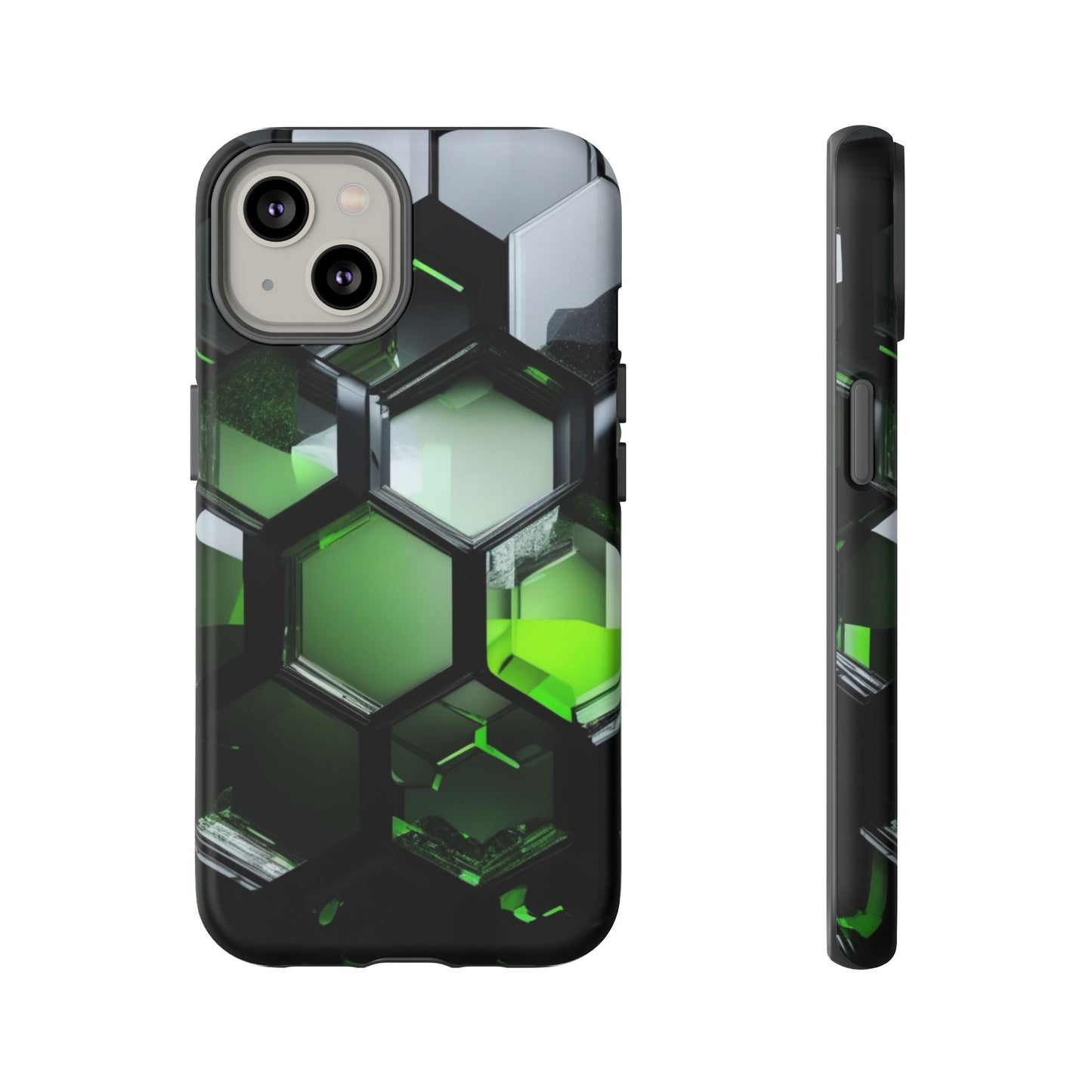 iPhone Tough Case Phone Case for iPhone 14\15\16 – Dual Layer, Matte/Glossy Finish, Wireless Charging Compatible