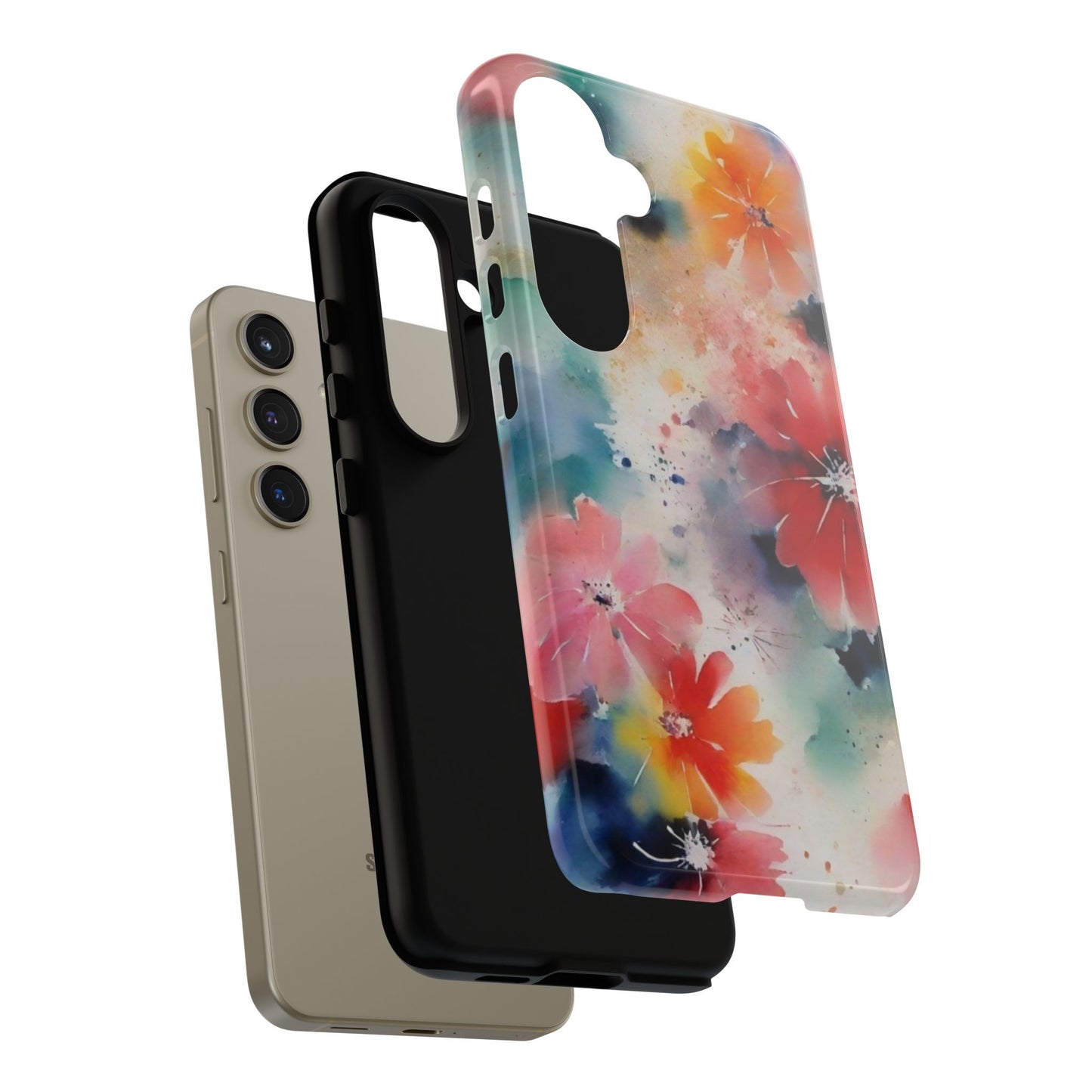 Tough Case Phone Case for Samsung Galaxy S25/S24 – Dual Layer, Matte/Glossy Finish, Wireless Charging Compatible
