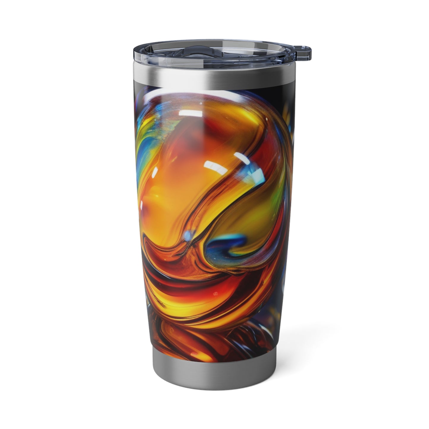 Vagabond 20oz Tumbler - Insulated Stainless Steel Travel Tumbler, Spill-Resistant, Double-Wall, Car Cup Holder Friendly. Abstract 20oz Tumbler | Unique Travel Mug, Vibrant Drinkware, Gift for Artists, Everyday Use