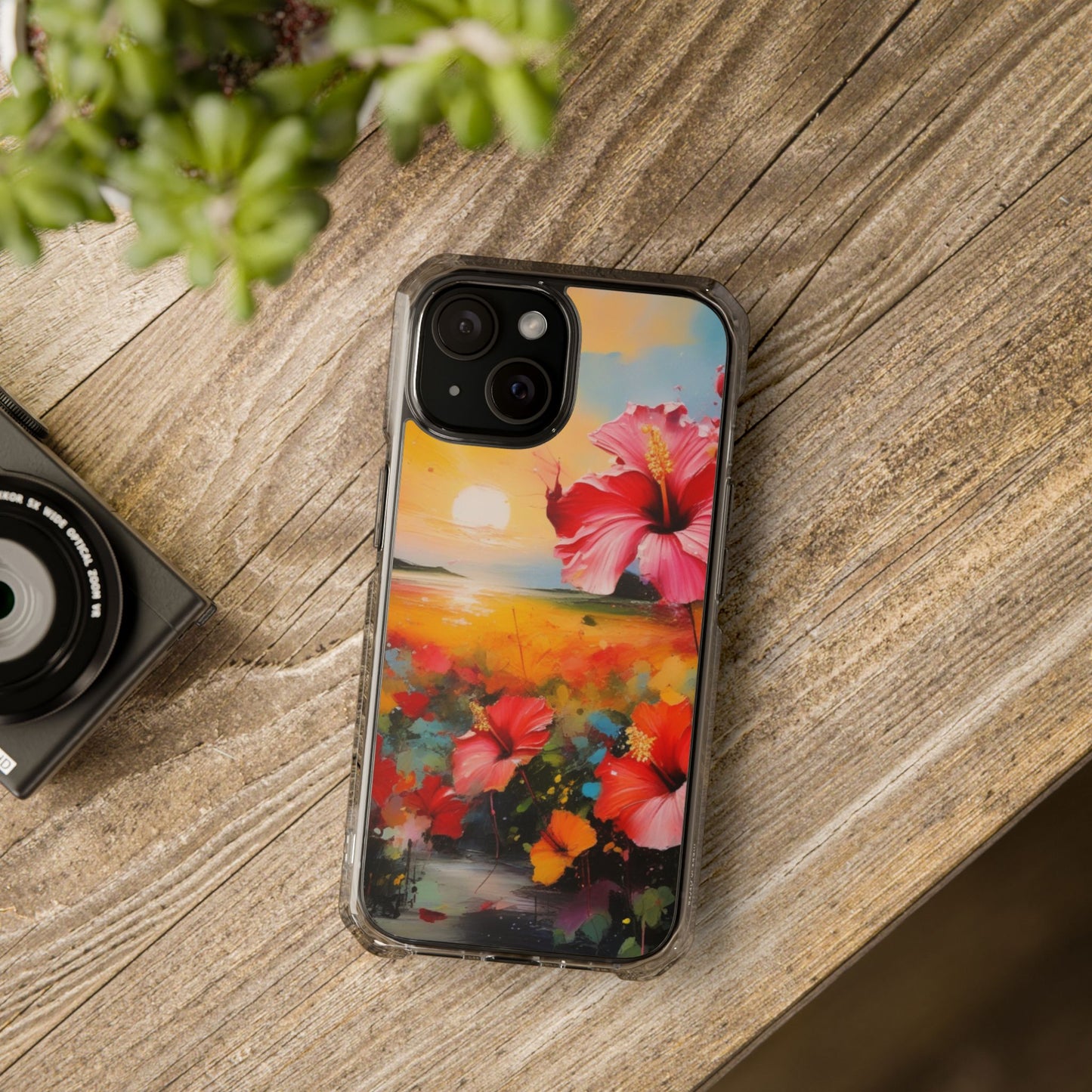 Magnetic Phone Case for iPhone 16/15/14 | Stylish Clear Impact Case, Trendy Protection for iPhone, Unique Gifts for Tech Lovers, Modern Aesthetic