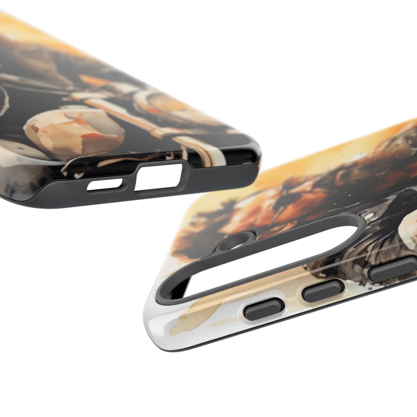 Tough Case Phone Case for Samsung Galaxy S25/S24 – Dual Layer, Matte/Glossy Finish, Wireless Charging Compatible