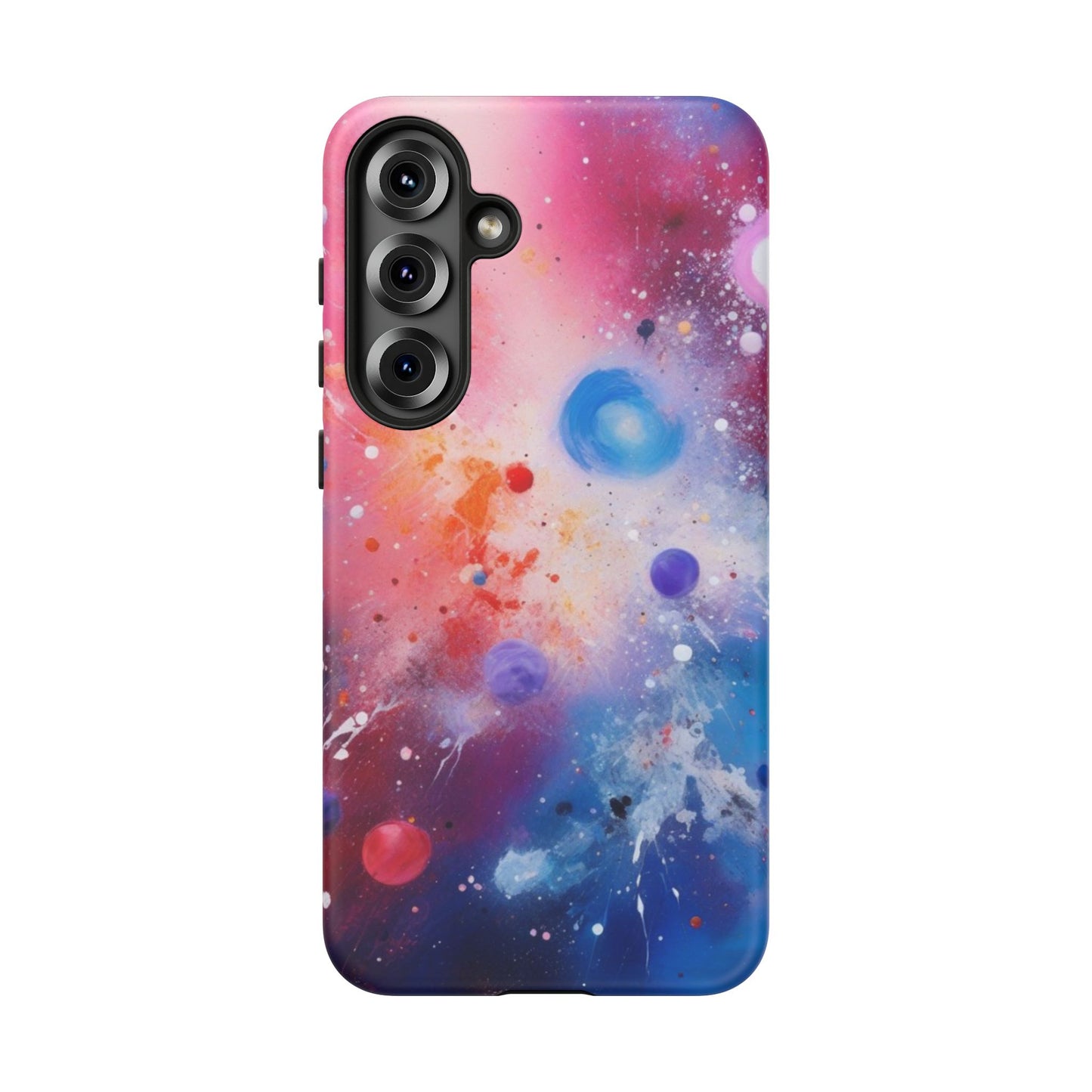 Tough Case Phone Case for Samsung Galaxy S25/S24 – Dual Layer, Matte/Glossy Finish, Wireless Charging Compatible, Cosmic Phone Case - Galaxy Inspired