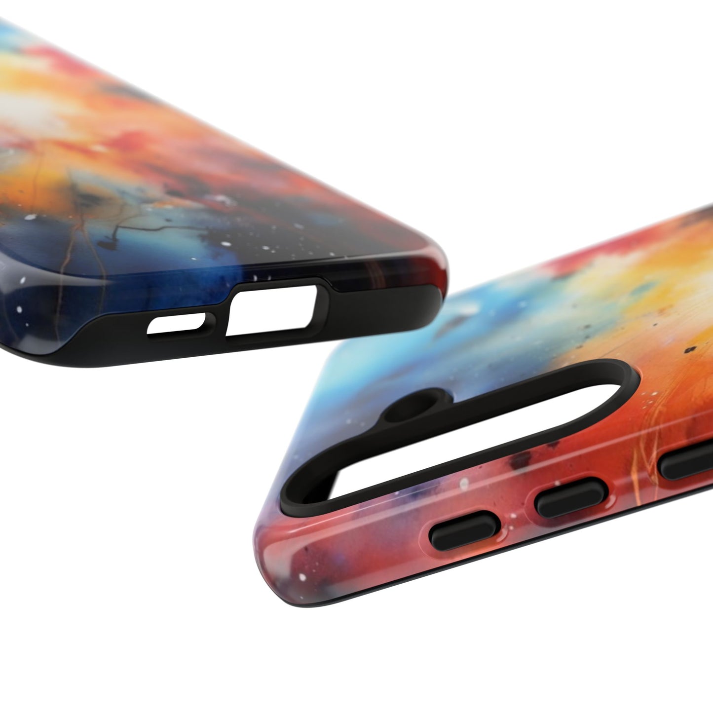 Tough Case Phone Case for Samsung Galaxy S25/S24 – Dual Layer, Matte/Glossy Finish, Wireless Charging Compatible, Galaxy Art Phone Case - Tough and Stylish Protection for Your Device