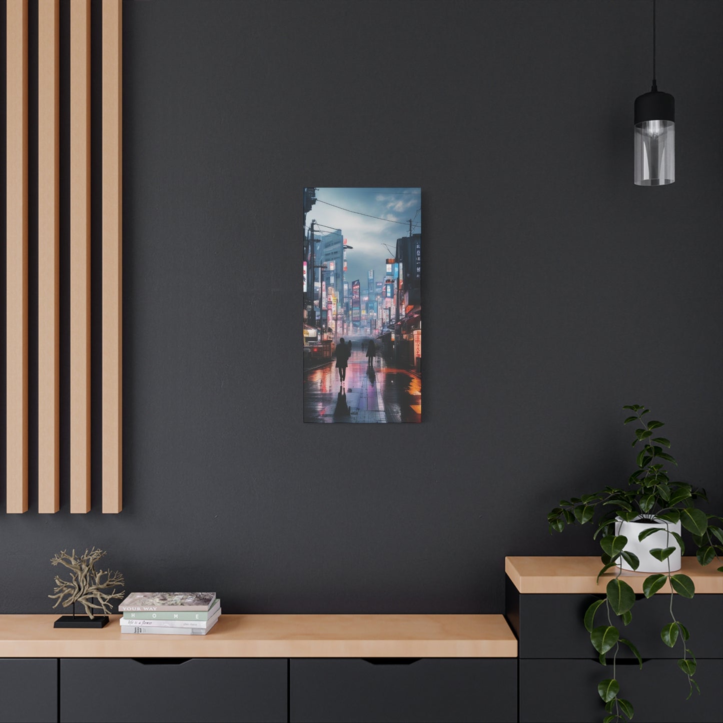 Abstract Art Canvas Print – Modern Wall Art, Matte Canvas, Ready to Hang, Home & Office Décor, Modern Wall Décor, Urban Cityscape Canvas Art - Stretched Matte 1.25"