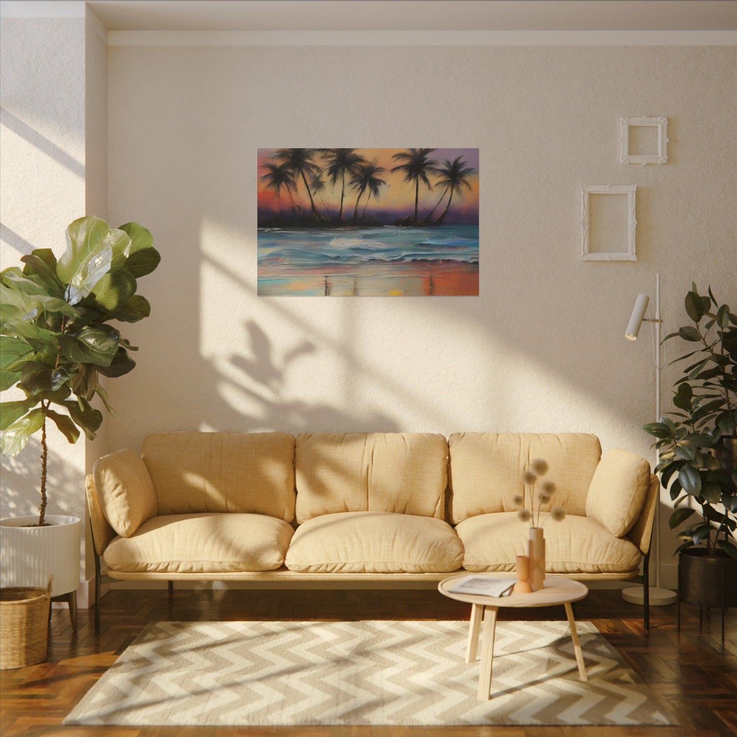 Abstract Art Canvas Print – Beach, Hawaii, Modern Wall Art, Digital Artwork, Matte Canvas, Ready to Hang, Home & Office Décor, Modern Wall Décor, Matte Canvas, Stretched, 0.75"