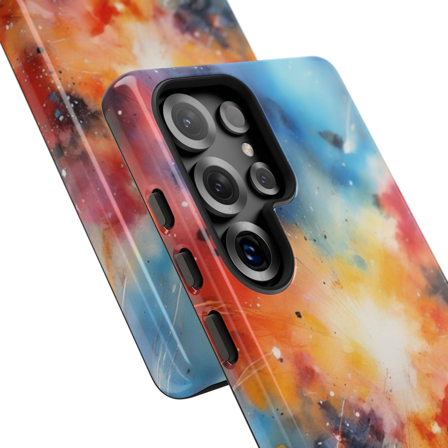 Tough Case Phone Case for Samsung Galaxy S25/S24 – Dual Layer, Matte/Glossy Finish, Wireless Charging Compatible, Galaxy Art Phone Case - Tough and Stylish Protection for Your Device