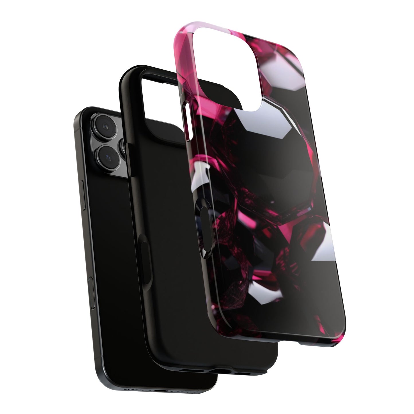 iPhone Tough Case Phone Case for iPhone 14\15\16 – Dual Layer, Matte/Glossy Finish, Wireless Charging Compatible