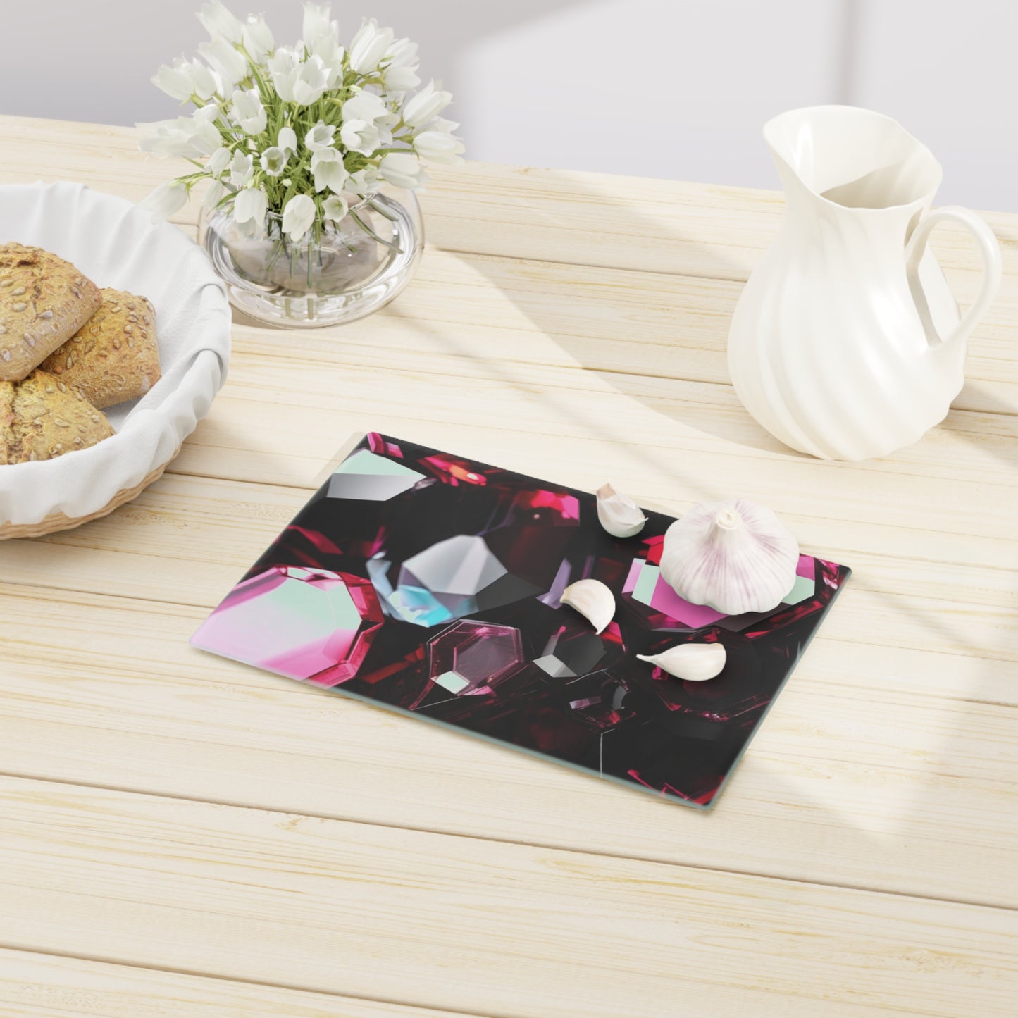 Tempered Glass Cutting Board – Hygienic, Scratch-Resistant, Dishwasher-Safe | Modern Kitchen Essential