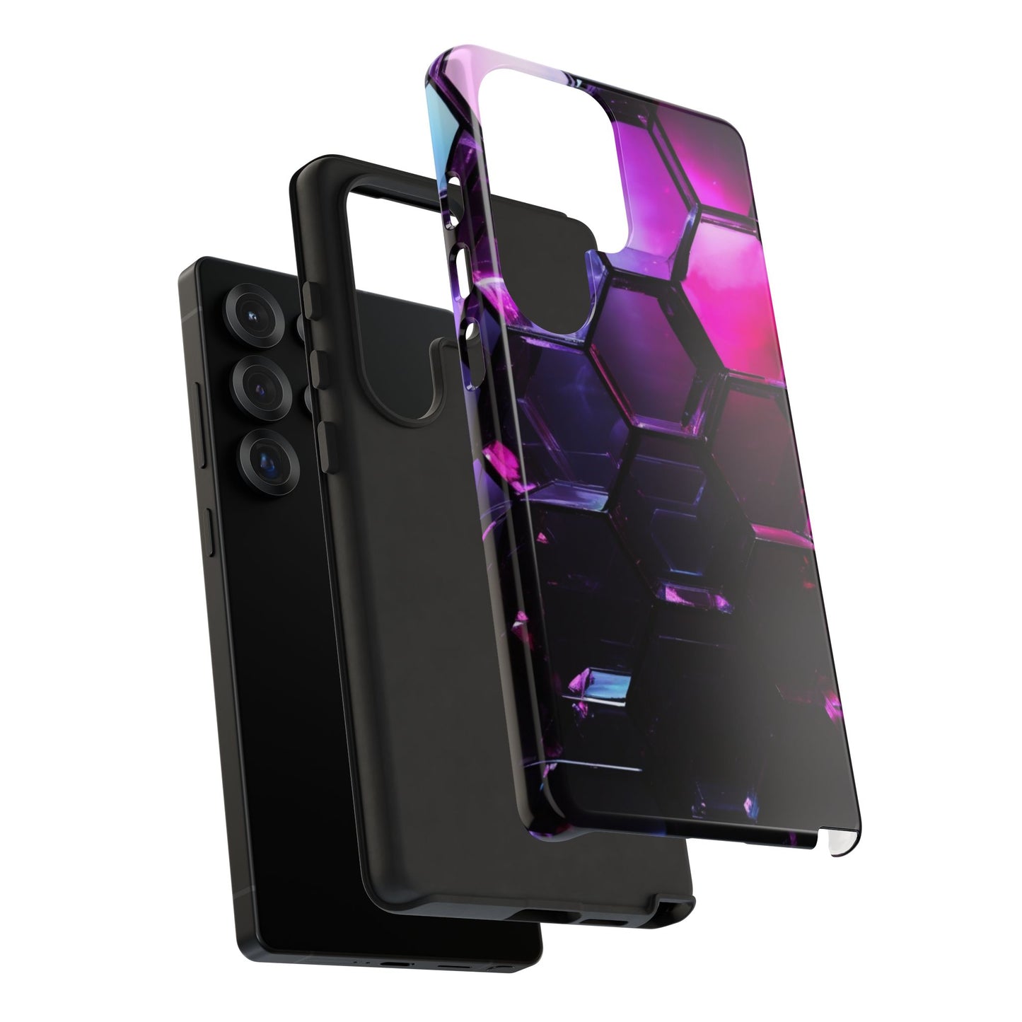 Tough Case Phone Case for Samsung Galaxy S25/S24 – Dual Layer, Matte/Glossy Finish, Wireless Charging Compatible