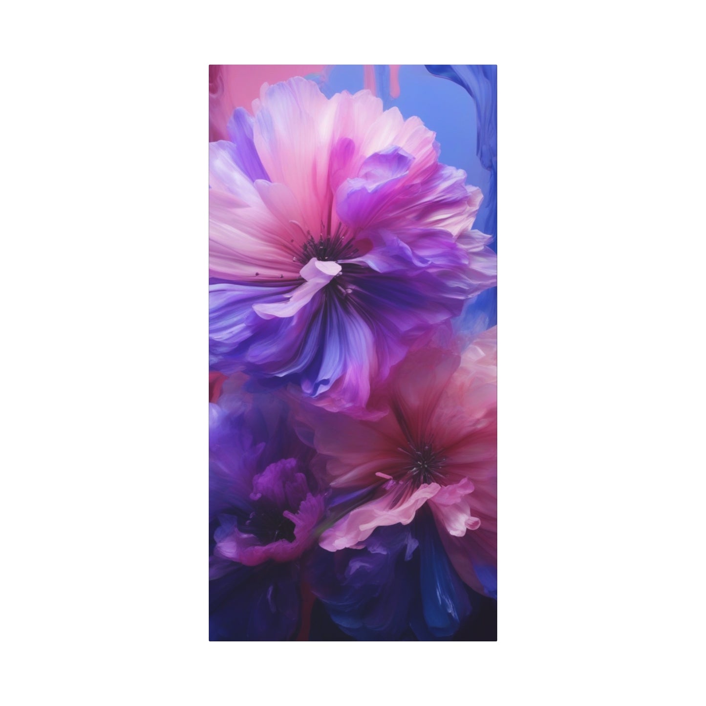 Abstract Art Canvas Print – Modern Wall Art, Digital Artwork, Matte Canvas, Ready to Hang, Home & Office Décor, Modern Wall Décor, Vibrant Floral Canvas Wall Art - Matte Stretched Decor for Home