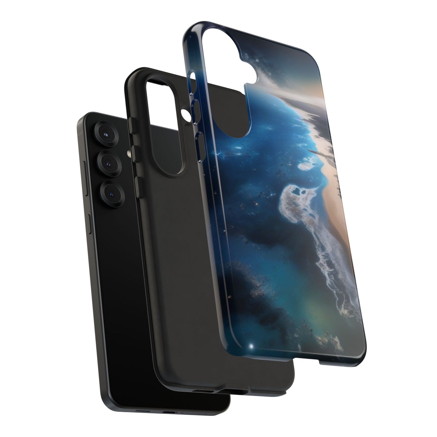 Tough Case Phone Case for Samsung Galaxy S25/S24 – Dual Layer, Matte/Glossy Finish, Wireless Charging CompatibleOcean Wave Phone Case - Tough, Stylish Protection for Beach Lovers