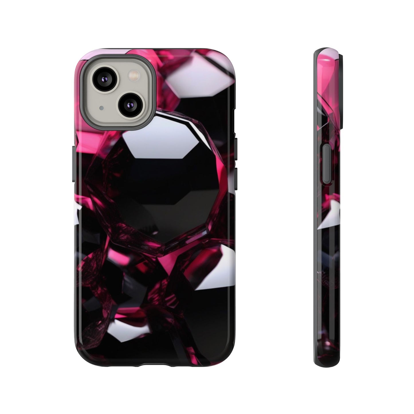 iPhone Tough Case Phone Case for iPhone 14\15\16 – Dual Layer, Matte/Glossy Finish, Wireless Charging Compatible