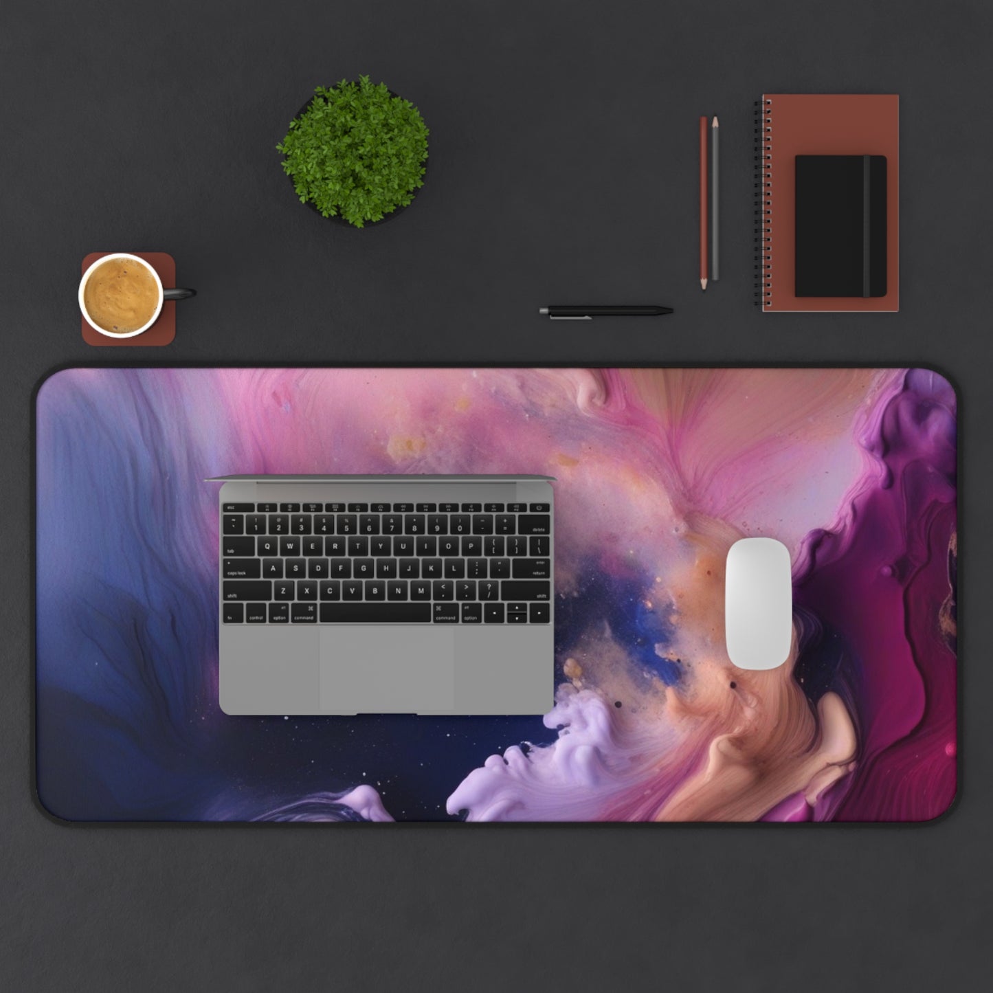 Large Gaming Mouse Pad – Premium Mouse Pad & Tech Accessory for Home & Office, Premium Desk Mat, Gaming Mouse Pad, Non-slip, Cosmic Abstract Desk Mat - Colorful Galaxy Design for Home Office & Gaming