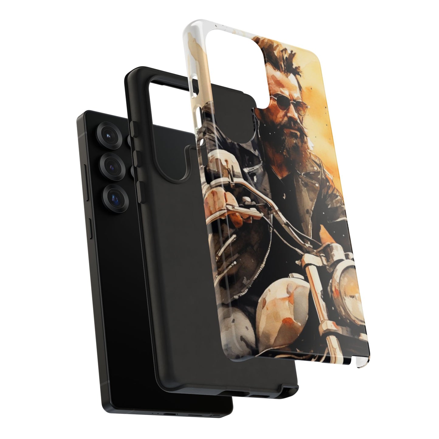 Tough Case Phone Case for Samsung Galaxy S25/S24 – Dual Layer, Matte/Glossy Finish, Wireless Charging Compatible