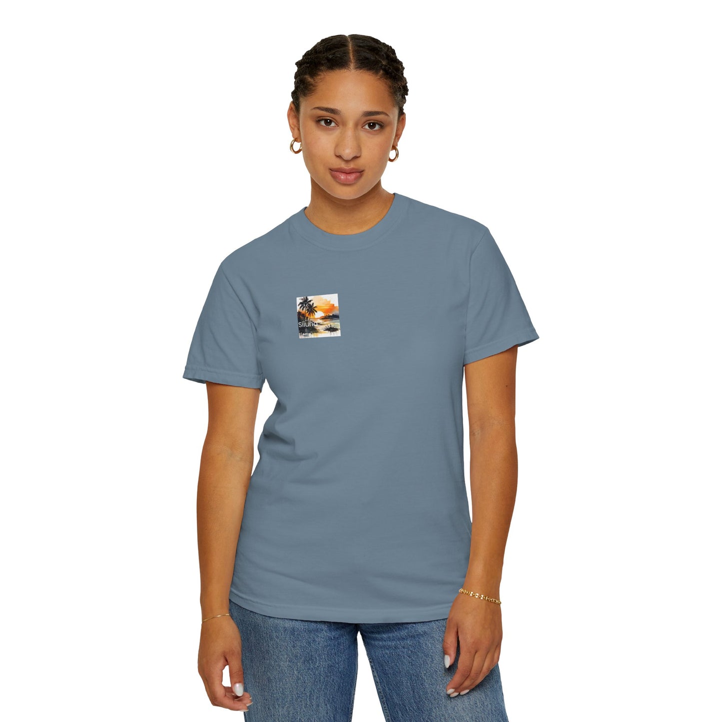 Tropical Sunset T-shirt | Unisex Garment-Dyed Tee | Beach Vibe, Summer Fashion, Vacation Essential, Gift Idea, Relaxed Style