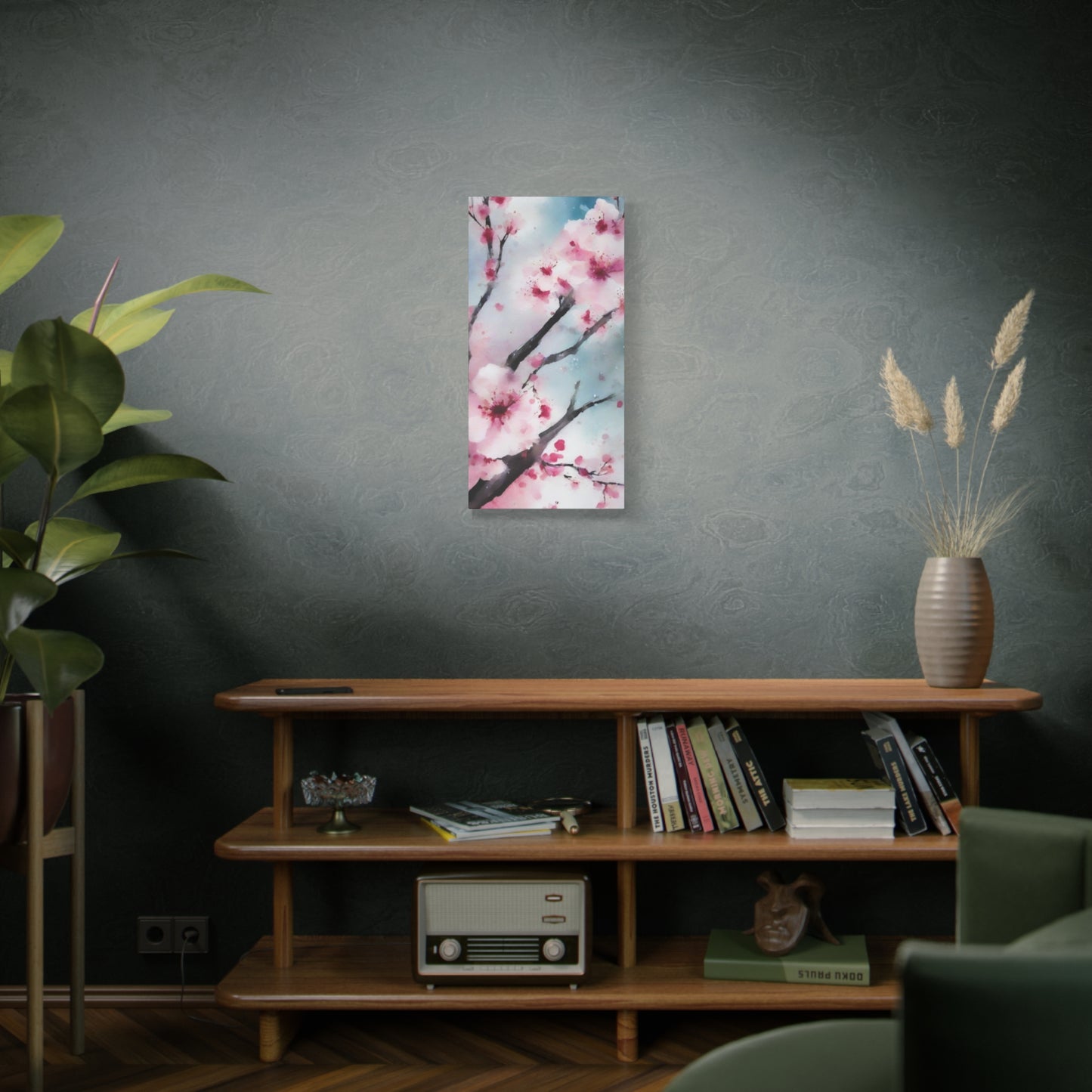 Abstract Art Canvas Print – Modern Wall Art, Digital Artwork, Matte Canvas, Ready to Hang, Home & Office Décor, Modern Wall Décor, Cherry Blossom Canvas Art - Floral Wall Decor