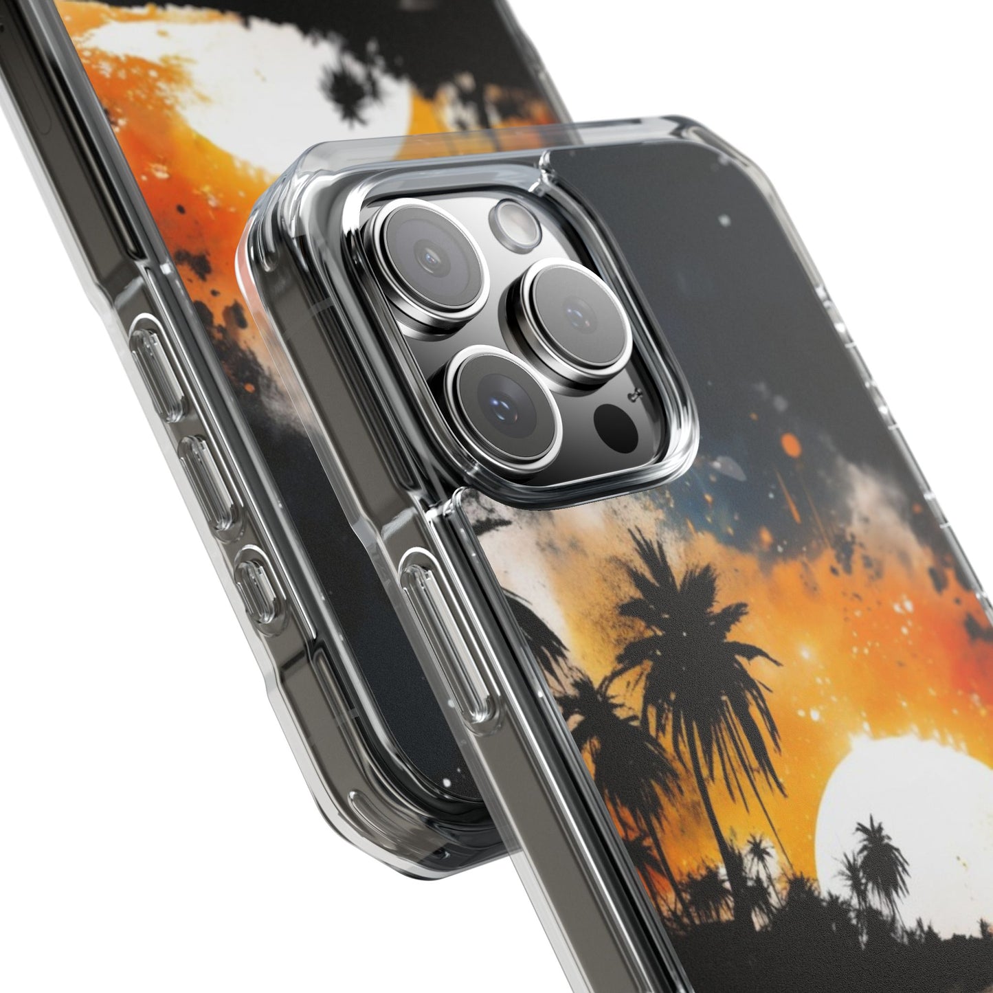 Magnetic Phone Case for iPhone 16/15/14 | Stylish Clear Impact Case, Trendy Protection for iPhone, Unique Gifts for Tech Lovers, Modern Aesthetic