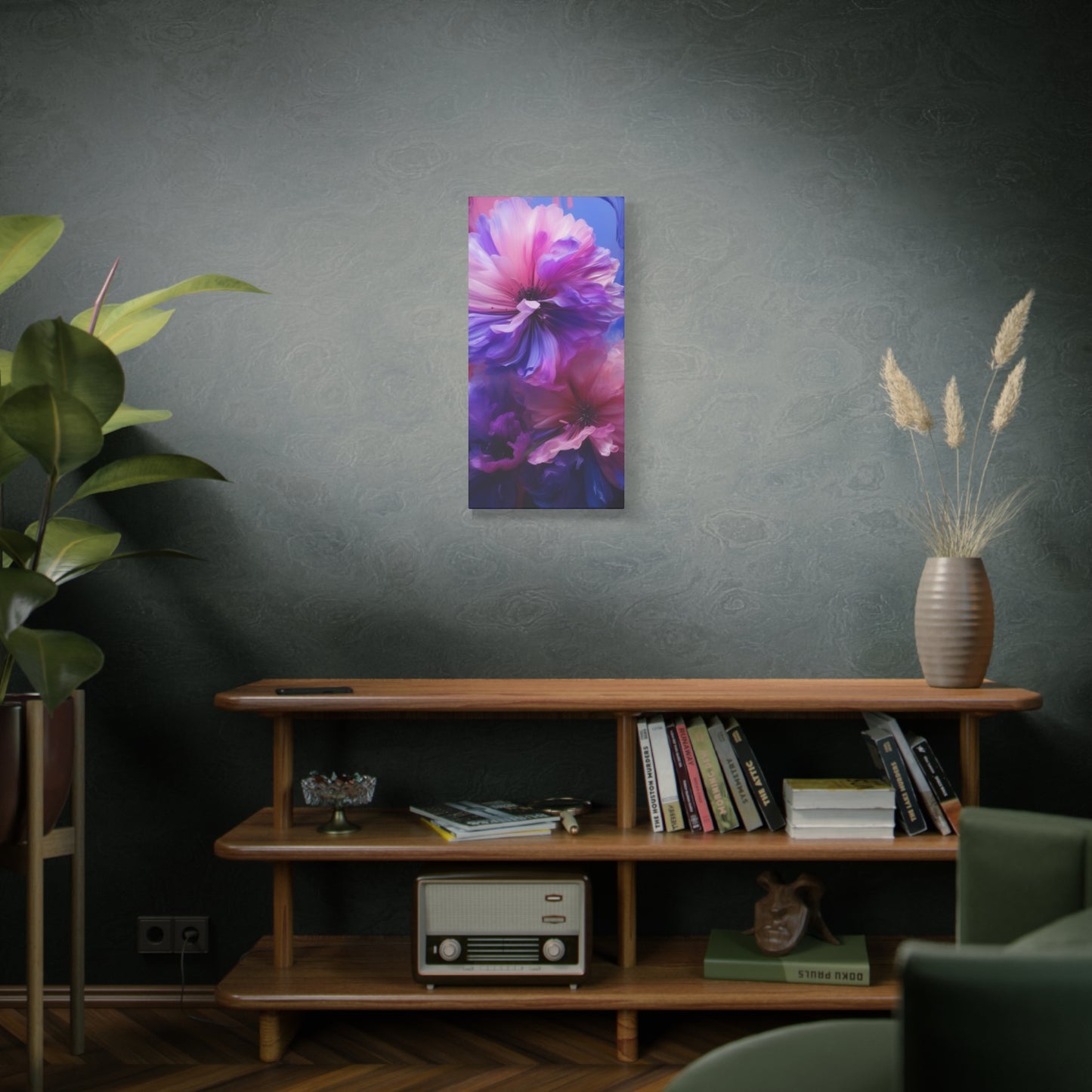 Abstract Art Canvas Print – Modern Wall Art, Digital Artwork, Matte Canvas, Ready to Hang, Home & Office Décor, Modern Wall Décor, Vibrant Floral Canvas Wall Art - Matte Stretched Decor for Home