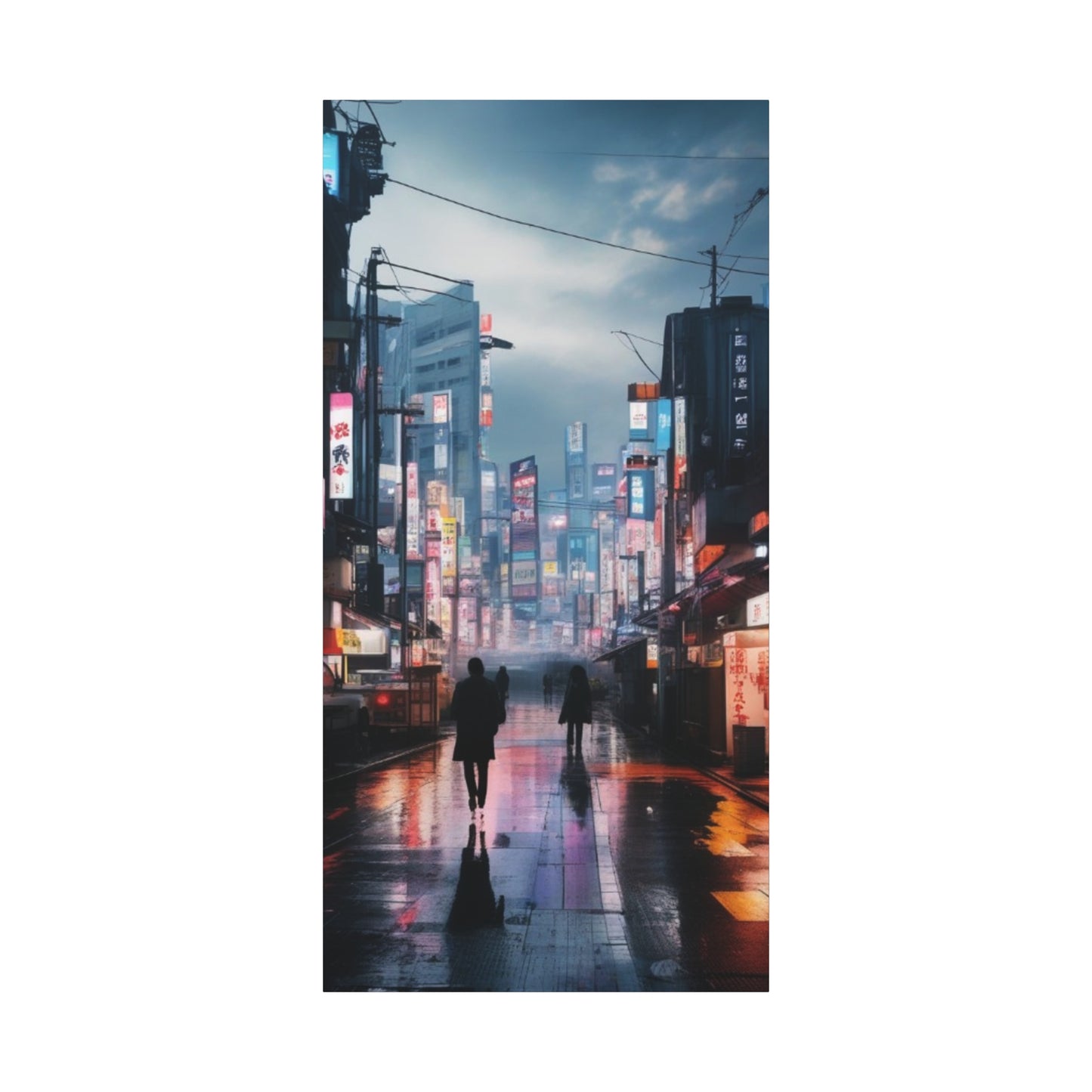 Abstract Art Canvas Print – Modern Wall Art, Matte Canvas, Ready to Hang, Home & Office Décor, Modern Wall Décor, Urban Cityscape Canvas Art - Stretched Matte 1.25"