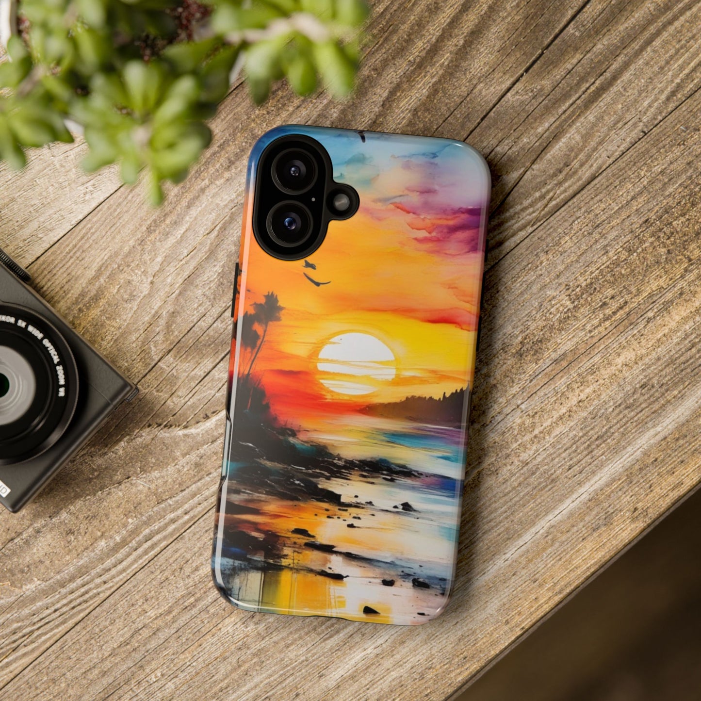 iPhone Tough Case Phone Case for iPhone 16/16 Plus/16 Pro/16 Pro Max – Dual Layer, Matte/Glossy Finish, Wireless Charging Compatible