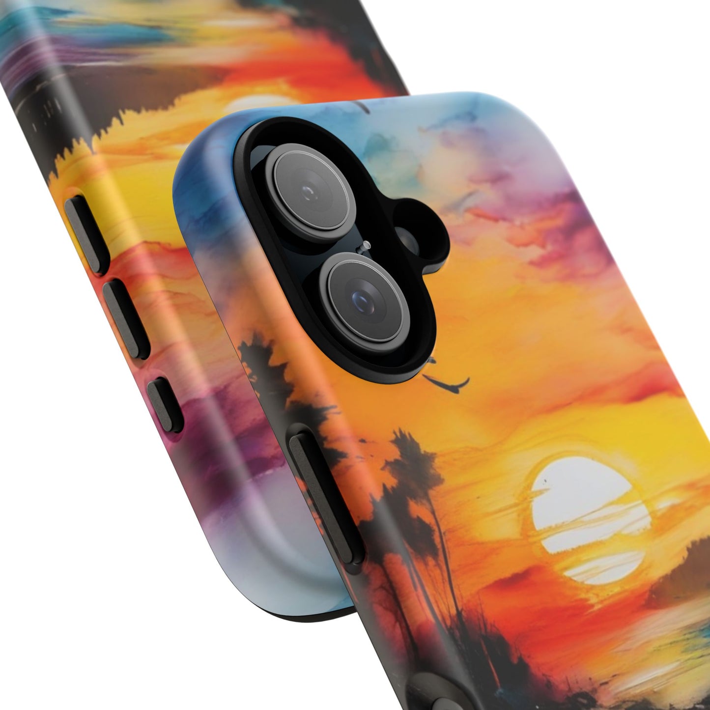 iPhone Tough Case Phone Case for iPhone 16/16 Plus/16 Pro/16 Pro Max – Dual Layer, Matte/Glossy Finish, Wireless Charging Compatible
