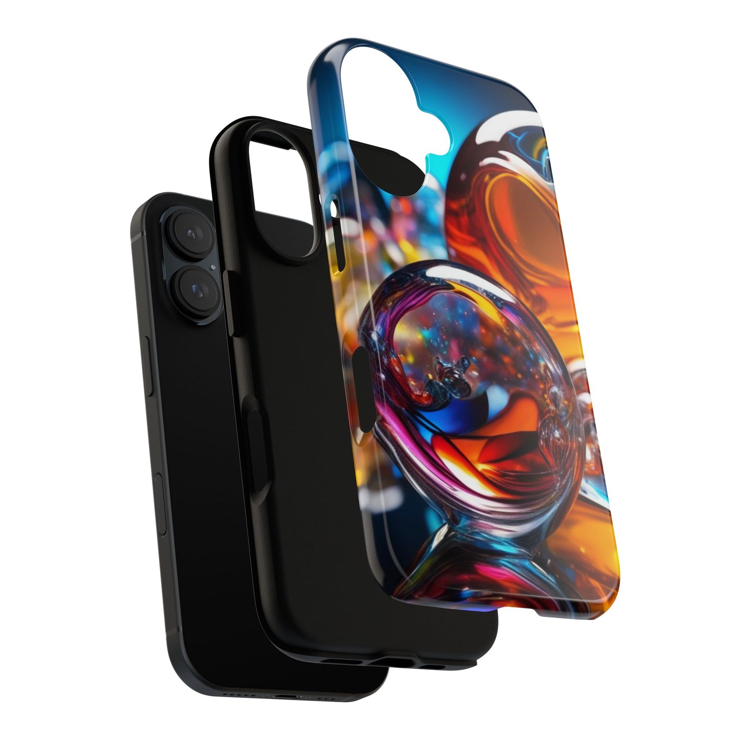 iPhone Tough Case Phone Case for iPhone 14\15\16 – Dual Layer, Matte/Glossy Finish, Wireless Charging Compatible