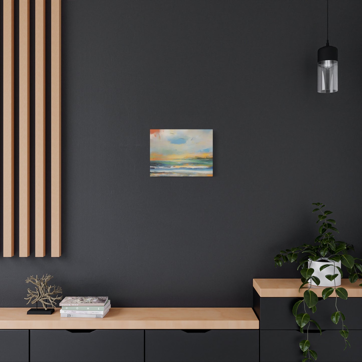 Abstract Art Canvas Print – Modern Wall Art, Digital Artwork, Matte Canvas, Ready to Hang, Home & Office Décor, Modern Wall Décor, Serene Coastal Canvas Art