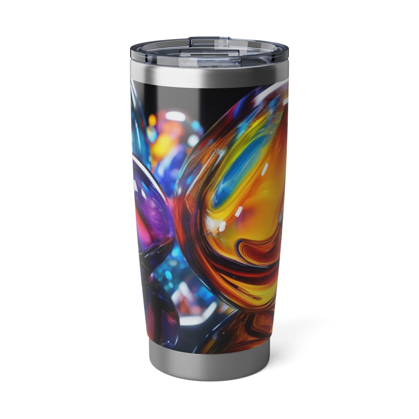 Vagabond 20oz Tumbler - Insulated Stainless Steel Travel Tumbler, Spill-Resistant, Double-Wall, Car Cup Holder Friendly. Abstract 20oz Tumbler | Unique Travel Mug, Vibrant Drinkware, Gift for Artists, Everyday Use