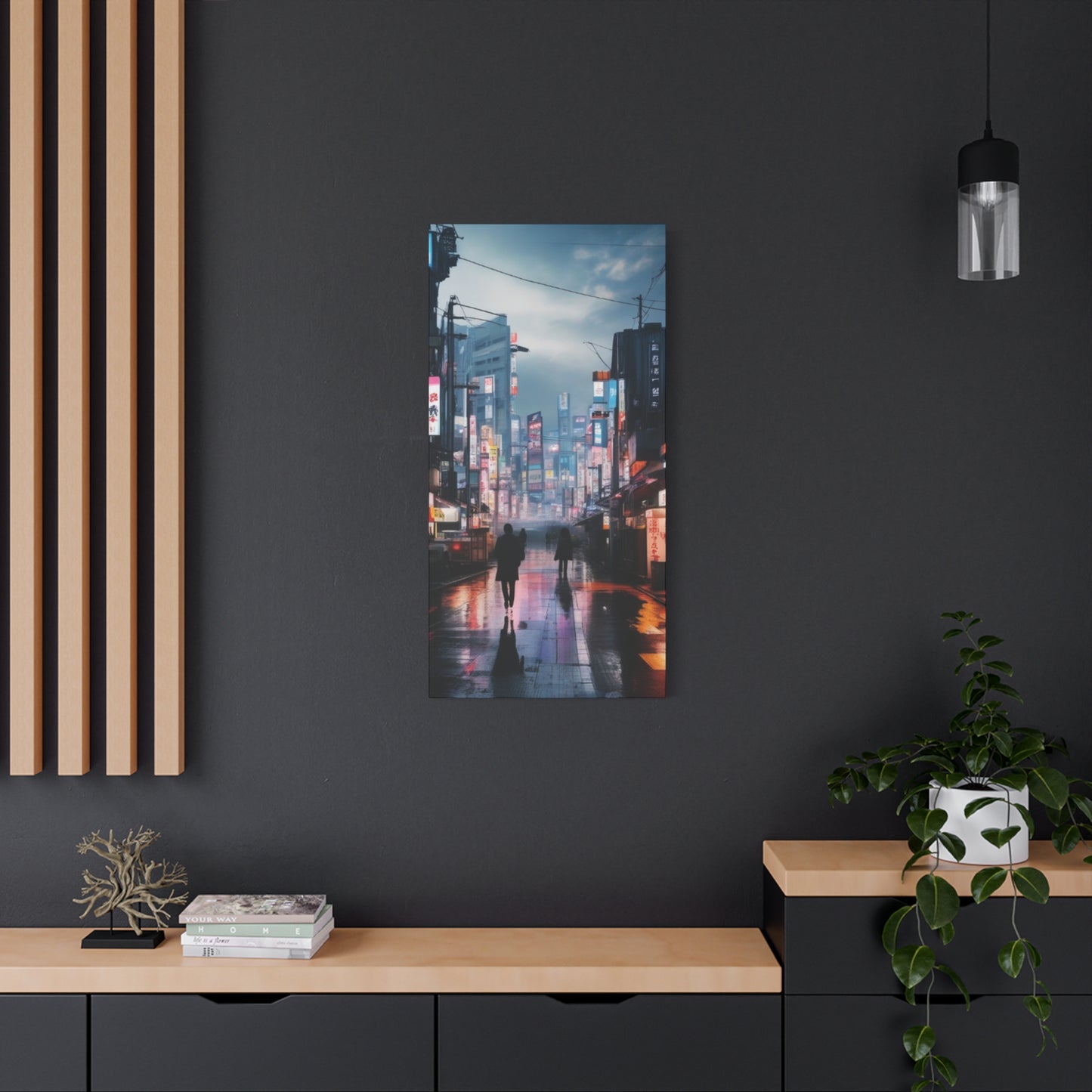Abstract Art Canvas Print – Modern Wall Art, Matte Canvas, Ready to Hang, Home & Office Décor, Modern Wall Décor, Urban Cityscape Canvas Art - Stretched Matte 1.25"