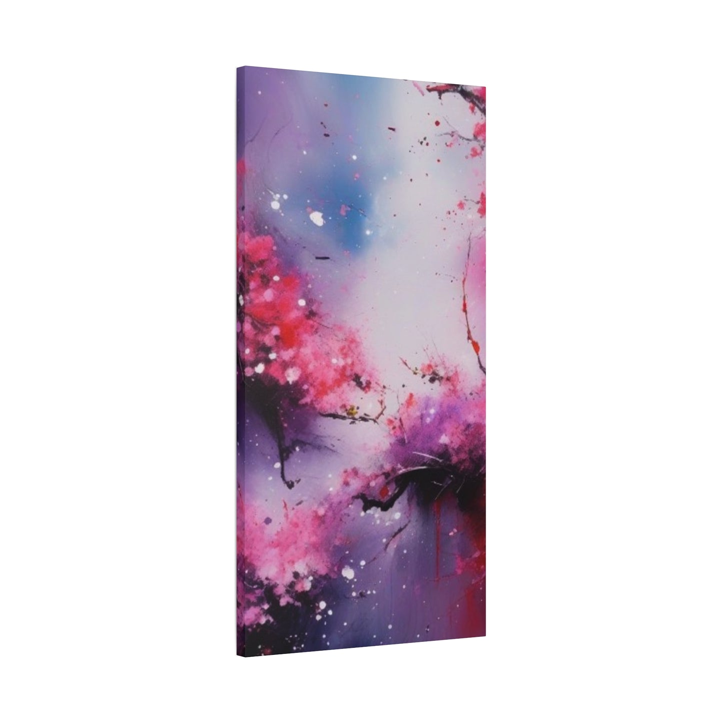 Abstract Art Canvas Print – Modern Wall Art, Cherry Blossoms, Mother's Day, Birthday, Digital Artwork, Matte Canvas, Ready to Hang, Home & Office Décor, Modern Wall Décor