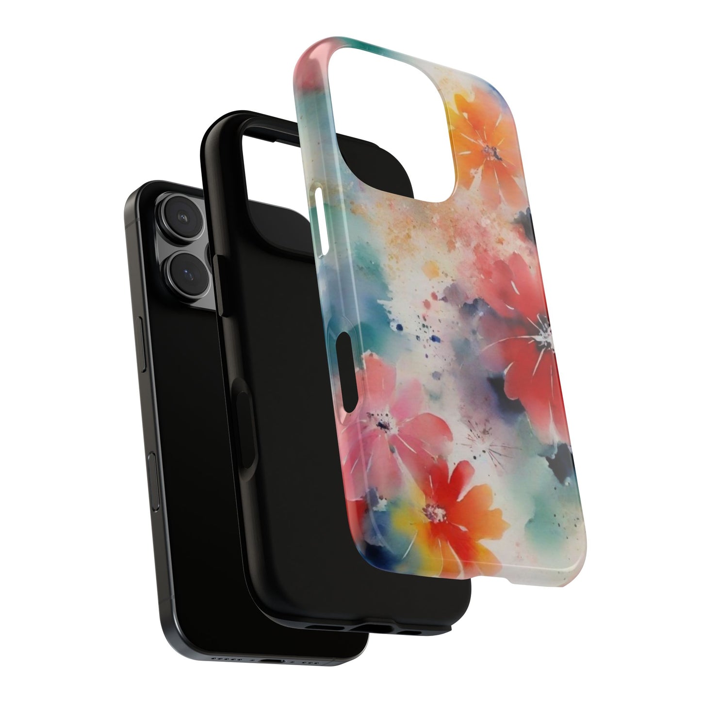 iPhone Tough Case Phone Case for iPhone 16– Dual Layer, Matte/Glossy Finish, Wireless Charging Compatible
