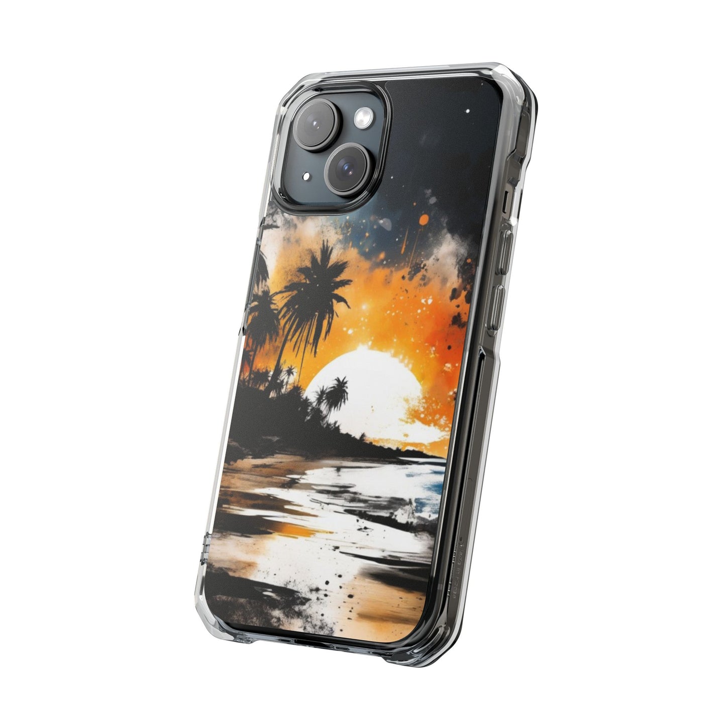 Magnetic Phone Case for iPhone 16/15/14 | Stylish Clear Impact Case, Trendy Protection for iPhone, Unique Gifts for Tech Lovers, Modern Aesthetic