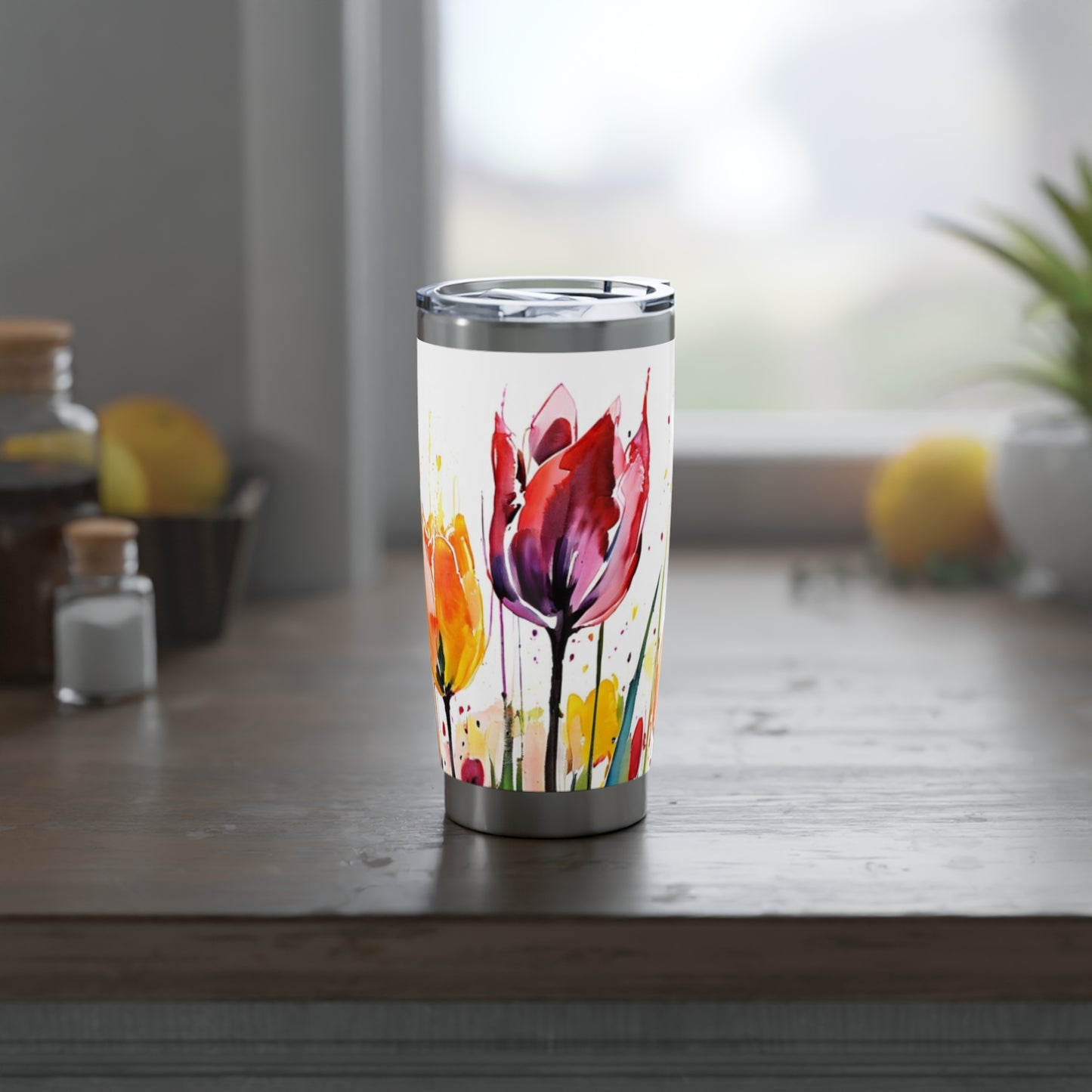Vagabond 20oz Tumbler - Insulated Stainless Steel Travel Tumbler, Spill-Resistant, Double-Wall, Car Cup Holder Friendly