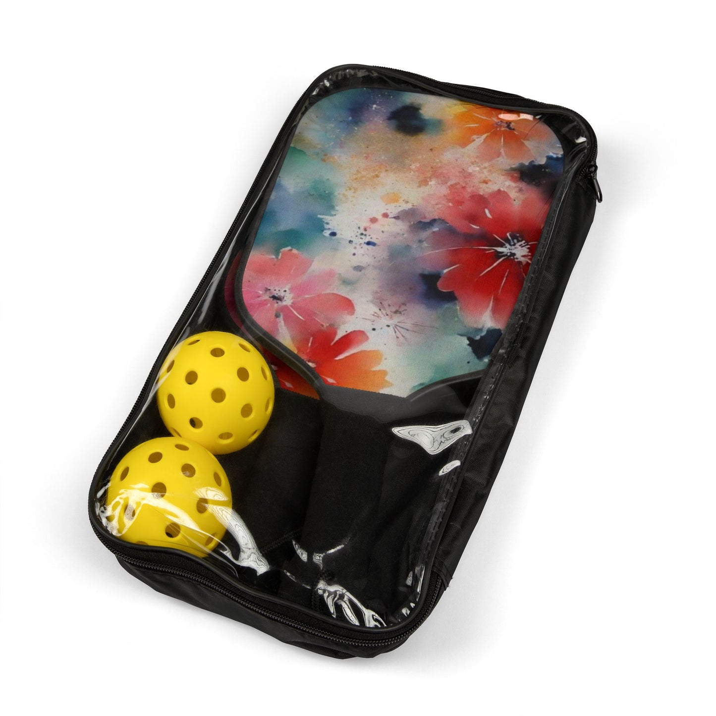 Pickleball Kit – Durable Wooden Paddles, Portable Set with Balls & Carry Bag for All Skill Levels - Perfect for Outdoor Fun!