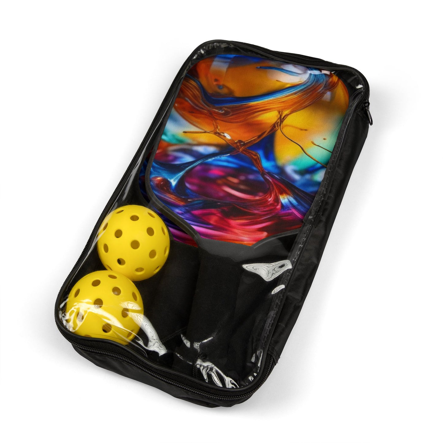 Pickleball Kit – Durable Wooden Paddles, Portable Set with Balls & Carry Bag for All Skill Levels - Perfect for Outdoor Fun!