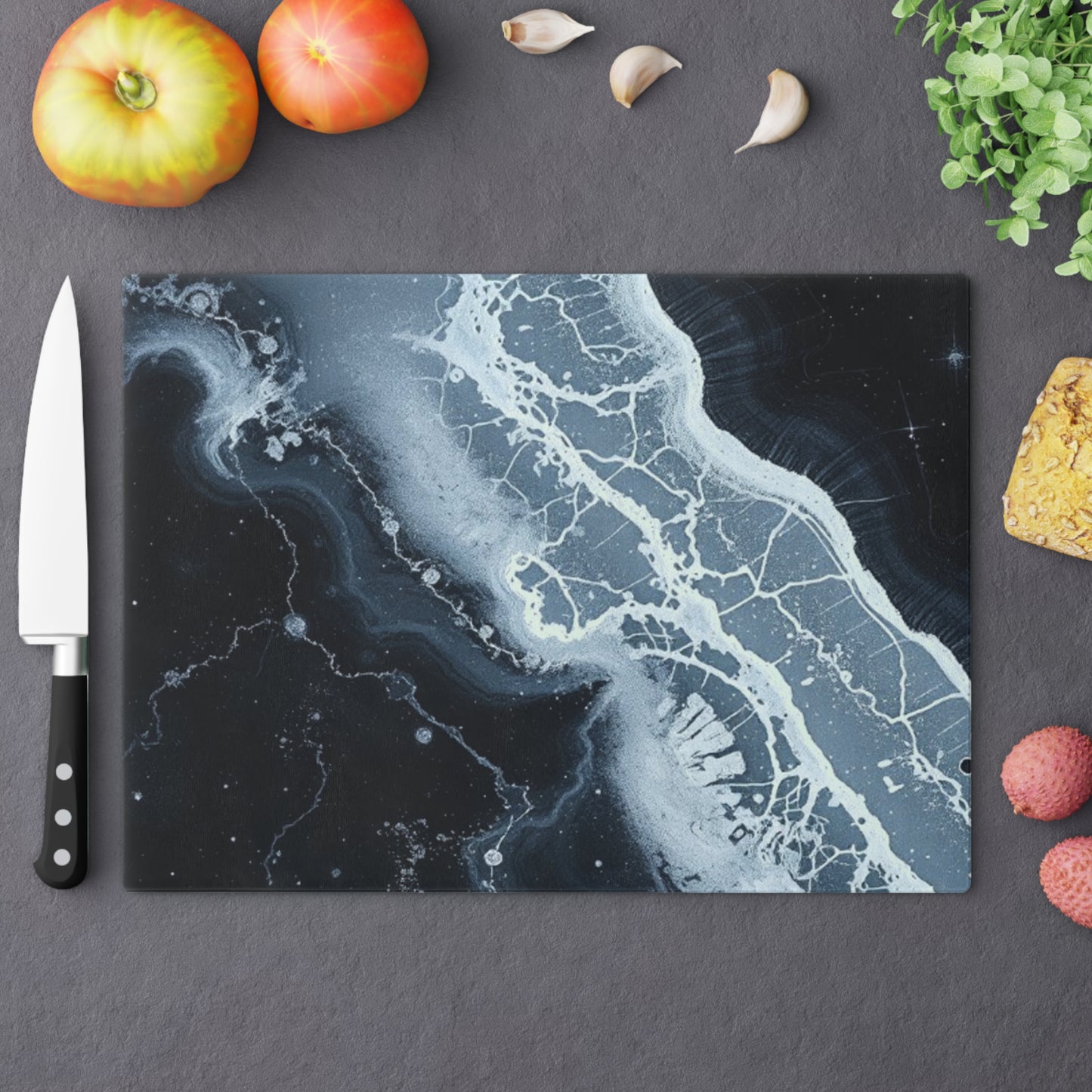 Tempered Glass Cutting Board – Hygienic, Scratch-Resistant, Dishwasher-Safe | Modern Kitchen Essential