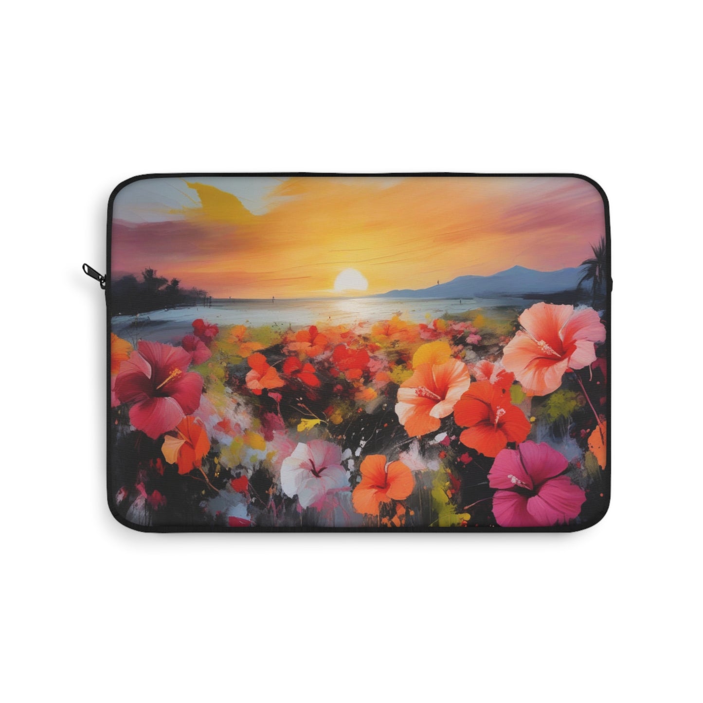 Laptop Sleeve, Colorful Laptop Case, Art Sleeve, Gifts for Her, Bright Floral Design, Tech Accessories