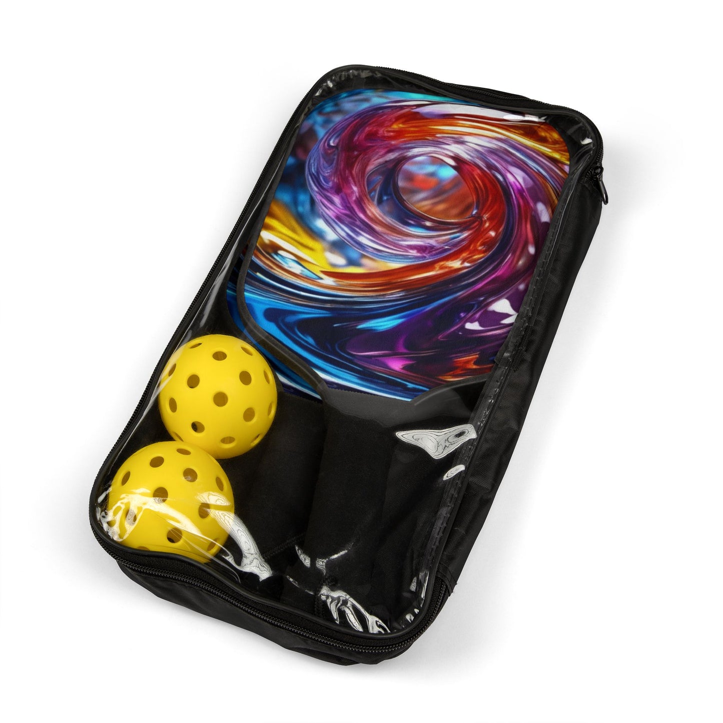 Pickleball Kit – Durable Wooden Paddles, Portable Set with Balls & Carry Bag for All Skill Levels - Perfect for Outdoor Fun! Vibrant Pickleball Paddle Set with Balls – Perfect for Fun Outdoor Play