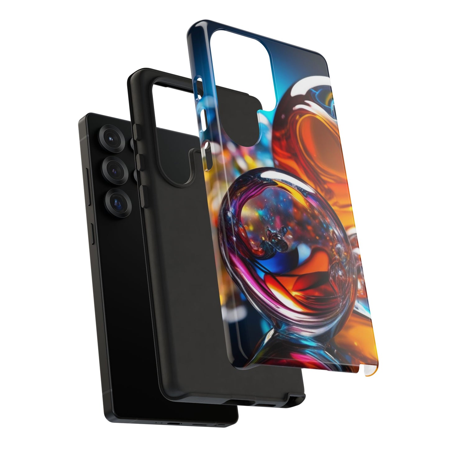 Tough Case Phone Case for Samsung Galaxy S25/S24 – Dual Layer, Matte/Glossy Finish, Wireless Charging Compatible